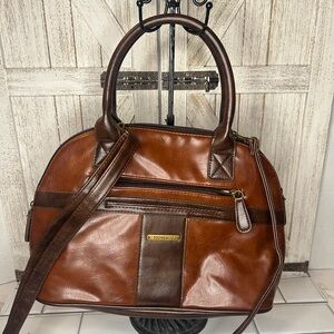 Stone & Co. Two-Tone bonded Leather Satchel